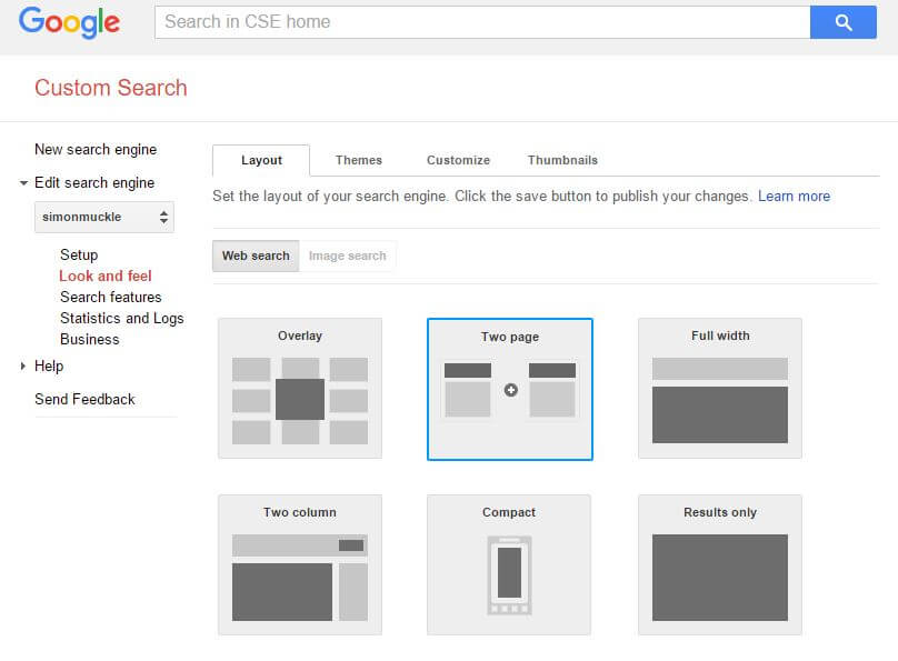Google Custom Search Engine