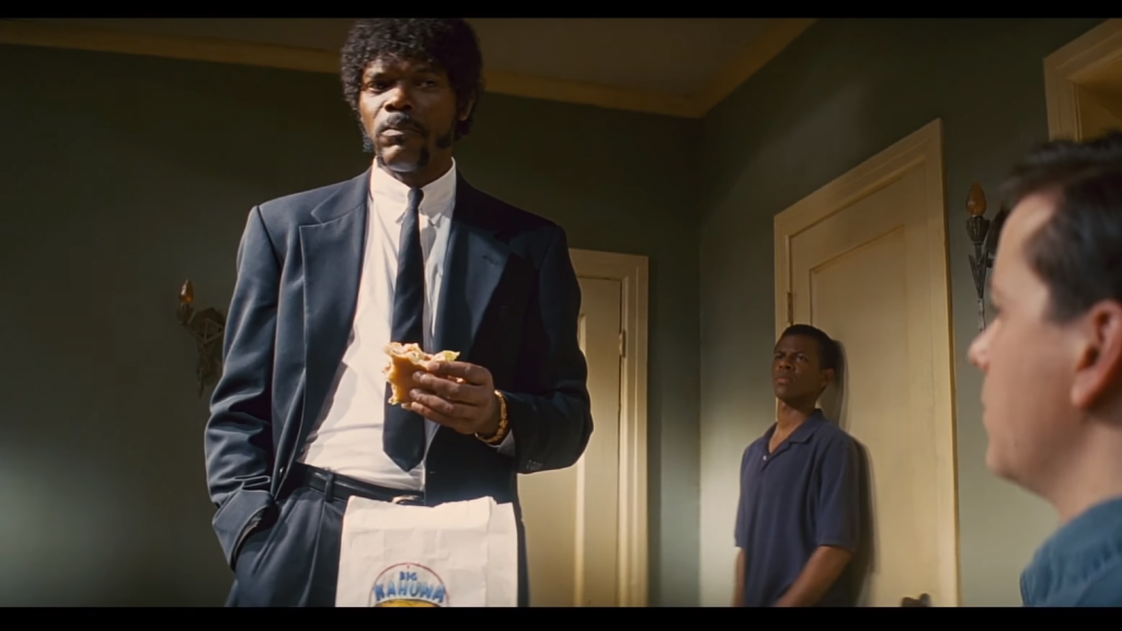 pulp fiction - burger scene